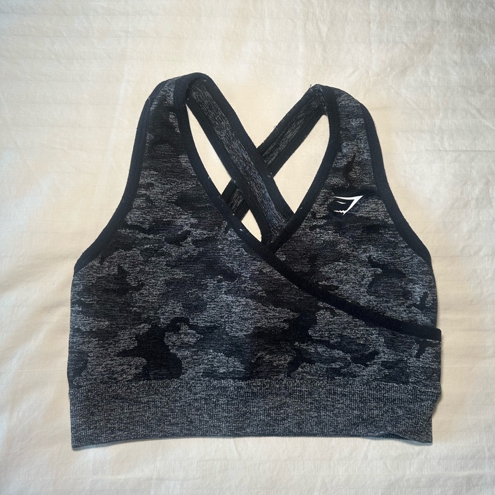 Gymshark Camo Cross-back Sports Bra